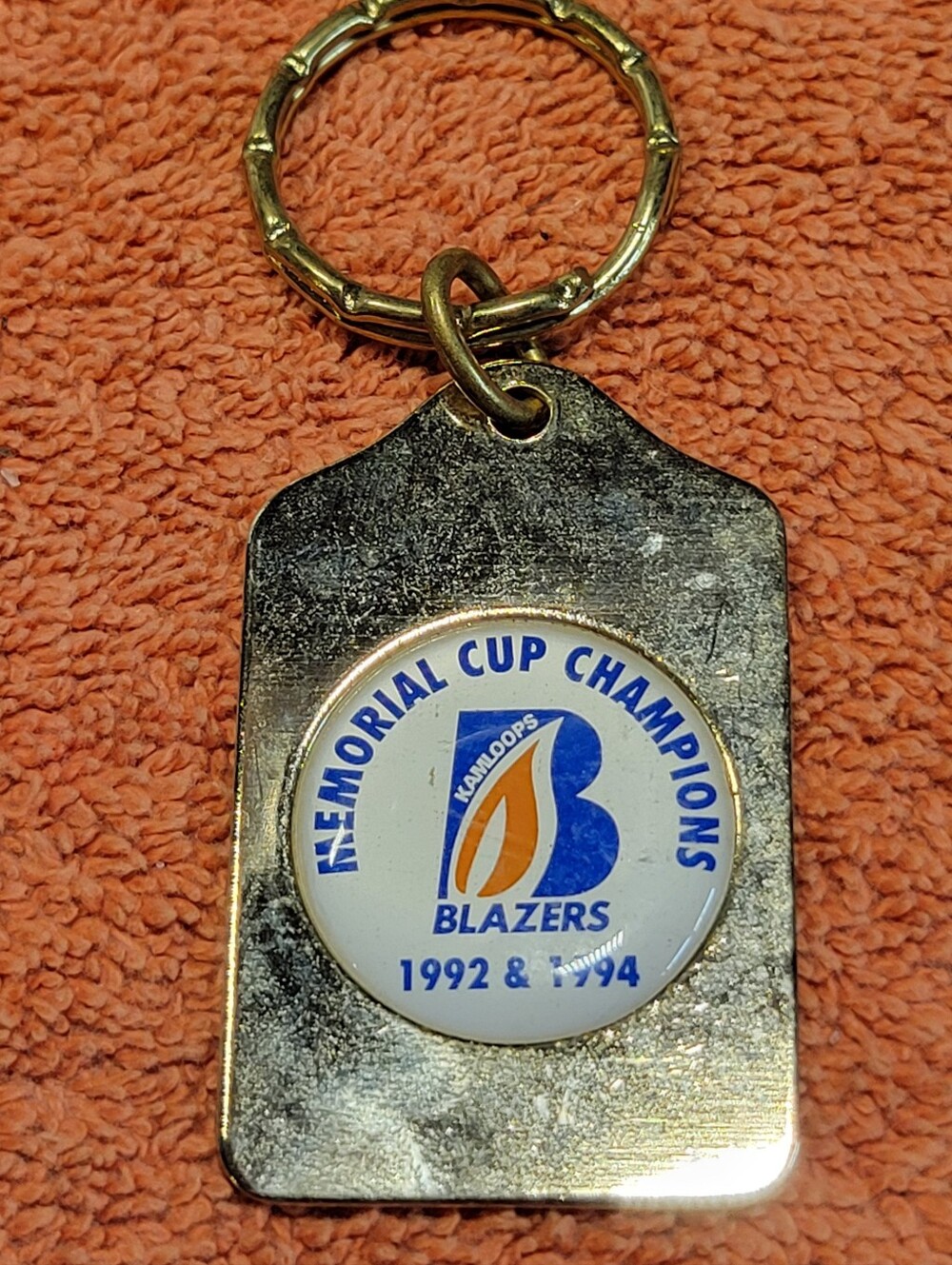 Kamloops Blazers Memorial Cup Champions 1992 & 1994 Keychain